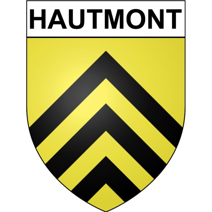 Hautmont 59 ville Stickers blason autocollant adhésif