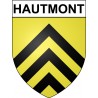 Hautmont 59 ville Stickers blason autocollant adhésif