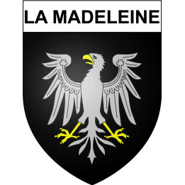 La Madeleine 59 ville Stickers blason autocollant adhésif