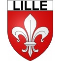 Pegatinas escudo de armas de Lille adhesivo de la etiqueta engomada