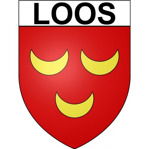 Loos 59 ville Stickers blason autocollant adhésif