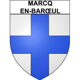 Marcq-en-Barœul 59 ville Stickers blason autocollant adhésif