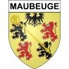 Maubeuge 59 ville Stickers blason autocollant adhésif