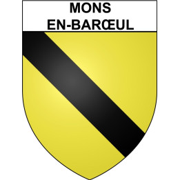 Mons-en-Barœul 59 ville Stickers blason autocollant adhésif