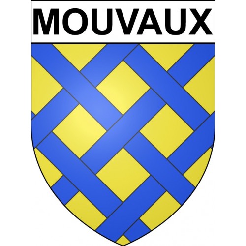 Mouvaux 59 ville Stickers blason autocollant adhésif