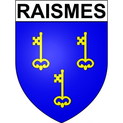 Raismes 59 ville Stickers blason autocollant adhésif