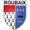 Roubaix 59 ville Stickers blason autocollant adhésif