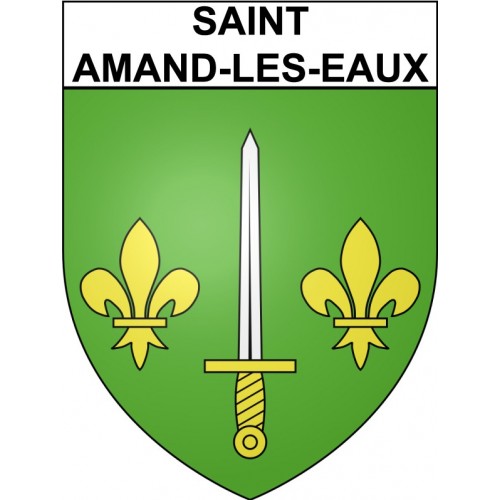 Stickers coat of arms Bazas adhesive sticker