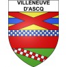 Villeneuve-d'Ascq 59 ville Stickers blason autocollant adhésif