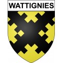 Wattignies 59 ville Stickers blason autocollant adhésif