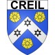 Creil 60 ville Stickers blason autocollant adhésif