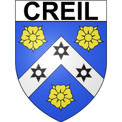 Creil 60 ville Stickers blason autocollant adhésif