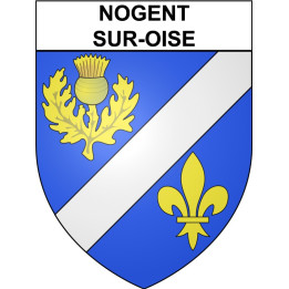 Nogent-sur-Oise 60 ville Stickers blason autocollant adhésif