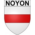 Noyon Sticker wappen, gelsenkirchen, augsburg, klebender aufkleber