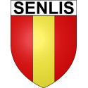 Senlis 60 ville Stickers blason autocollant adhésif