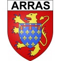 Pegatinas escudo de armas de Arras adhesivo de la etiqueta engomada