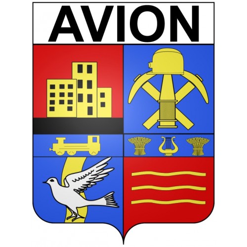 Avion 62 ville Stickers blason autocollant adhésif