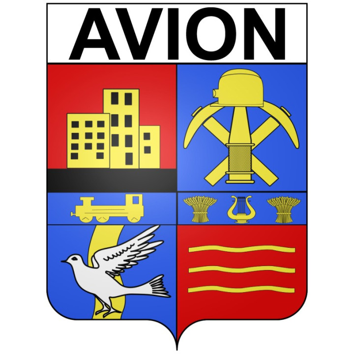 Avion 62 ville Stickers blason autocollant adhésif
