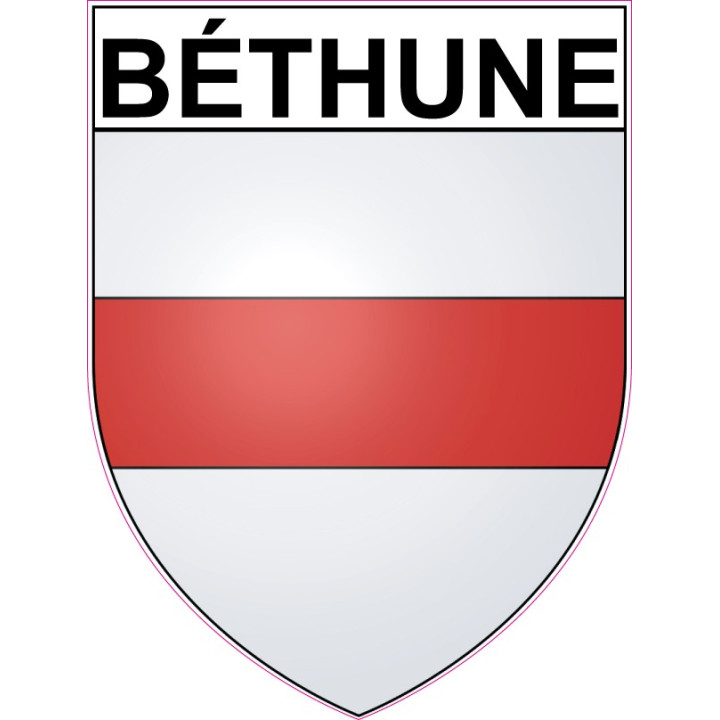 Béthune 62 ville Stickers blason autocollant adhésif