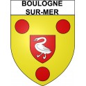 Pegatinas escudo de armas de Boulogne-sur-Mer adhesivo de la etiqueta engomada