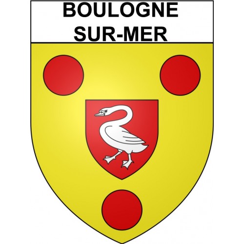 Boulogne-sur-Mer 62 ville Stickers blason autocollant adhésif