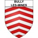 Bully-les-Mines 62 ville Stickers blason autocollant adhésif