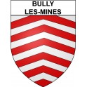 Bully-les-Mines 62 ville Stickers blason autocollant adhésif