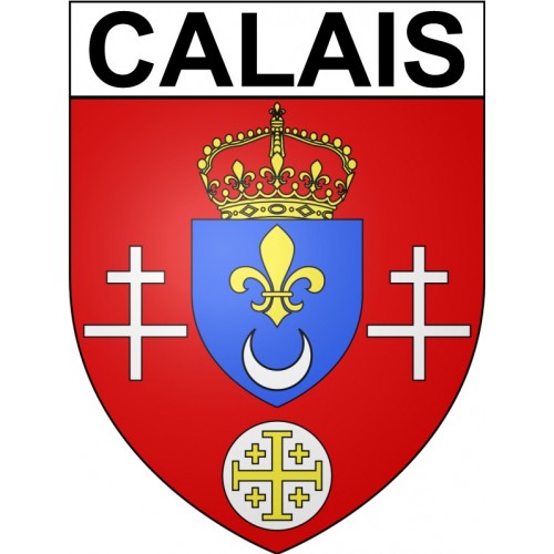 Calais 62 ville Stickers blason autocollant adhésif