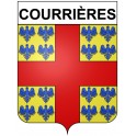 Courrières 62 ville Stickers blason autocollant adhésif