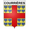 Courrières 62 ville Stickers blason autocollant adhésif