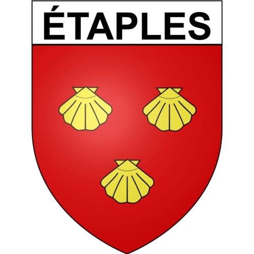 étaples 62 ville Stickers blason autocollant adhésif