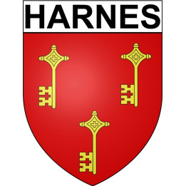 Harnes 62 ville Stickers blason autocollant adhésif