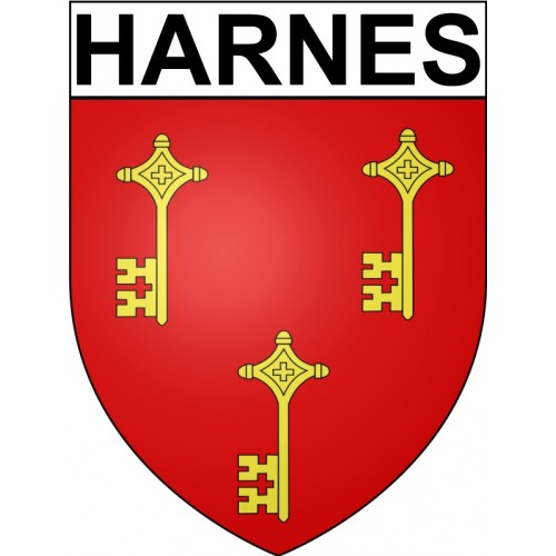 Pegatinas escudo de armas de Arras adhesivo de la etiqueta engomada