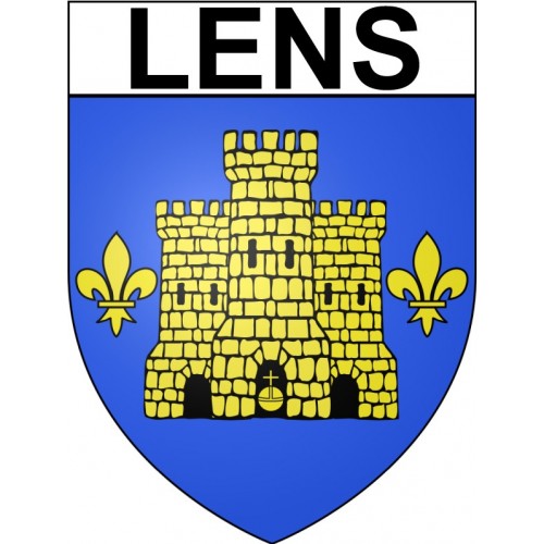 Pegatinas escudo de armas de Arras adhesivo de la etiqueta engomada