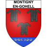 Montigny-en-Gohelle 62 ville Stickers blason autocollant adhésif