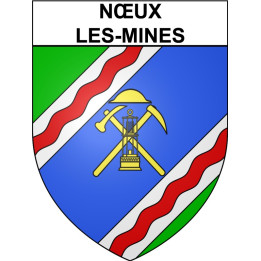 Nœux-les-Mines 62 ville Stickers blason autocollant adhésif