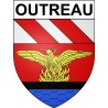 Outreau 62 ville Stickers blason autocollant adhésif