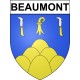 Beaumont 63 ville Stickers blason autocollant adhésif