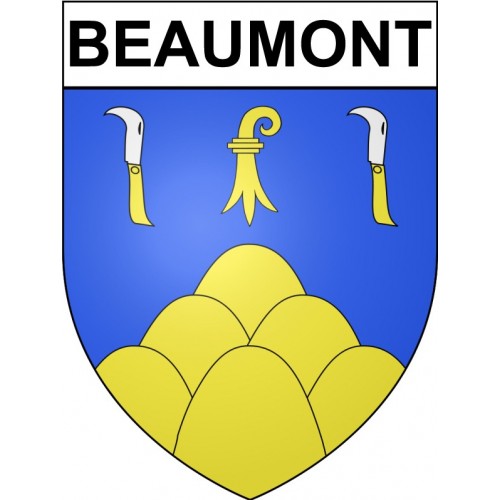 Beaumont 63 ville Stickers blason autocollant adhésif