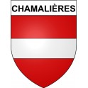 Stickers coat of arms Chamalières adhesive sticker