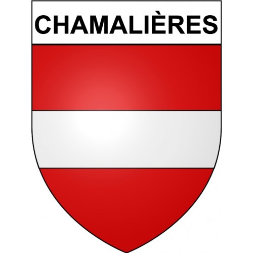Chamalières 63 ville Stickers blason autocollant adhésif