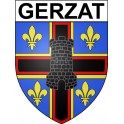 Gerzat 63 ville Stickers blason autocollant adhésif