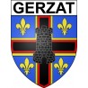 Gerzat 63 ville Stickers blason autocollant adhésif