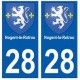 28 Nogent-le-Rotrou blason stickers ville