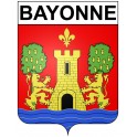 Pegatinas escudo de armas de Bayonne adhesivo de la etiqueta engomada