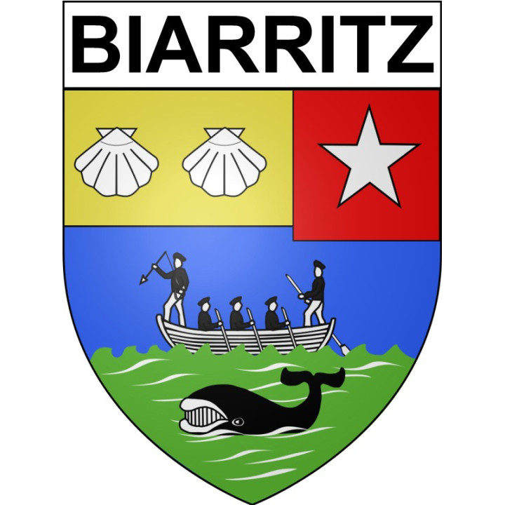 Stickers coat of arms Anglet adhesive sticker
