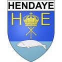 Stickers coat of arms Hendaye adhesive sticker