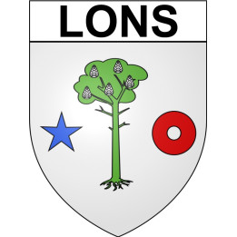 Pegatinas escudo de armas de Anglet adhesivo de la etiqueta engomada