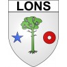 Pegatinas escudo de armas de Lons adhesivo de la etiqueta engomada