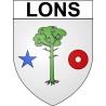 Pegatinas escudo de armas de Anglet adhesivo de la etiqueta engomada
